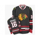 Youth Reebok Chicago Blackhawks #16 Marcus Kruger Premier Black Third NHL Jersey