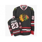 Youth Reebok Chicago Blackhawks #23 Michael Jordan Premier Black Third NHL Jersey