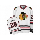 Youth Reebok Chicago Blackhawks #28 Steve Larmer Authentic White Away NHL Jersey