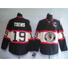 youth nhl chicago blackhawks #19 toews black(third edition)