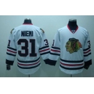 youth nhl chicago blackhawks #31 niemi white