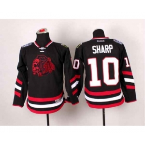 youth nhl jerseys chicago blackhawks #10 sharp black[2014 new stadium][the skeleton head]