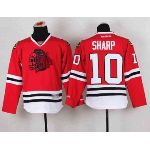 youth nhl jerseys chicago blackhawks #10 sharp red[the skeleton head]
