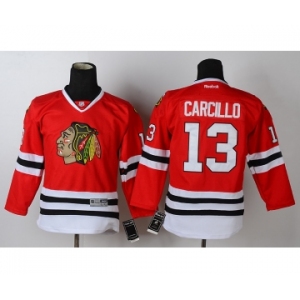 youth nhl jerseys chicago blackhawks #13 carcillo red