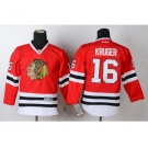 youth nhl jerseys chicago blackhawks #16 kruger red[kruger]