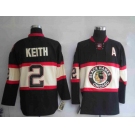 youth nhl jerseys chicago blackhawks #2 keith black[third edition]