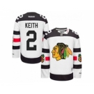 youth nhl jerseys chicago blackhawks #2 keith white[patch A][2016 stadium]