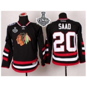 youth nhl jerseys chicago blackhawks #20 saad black 2014 Stadium Series[2015 stanley cup]