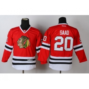youth nhl jerseys chicago blackhawks #20 saad red