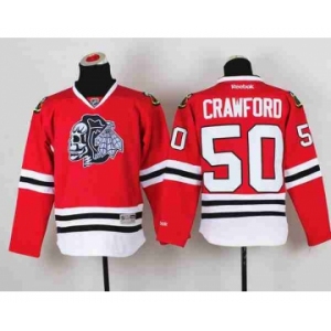 youth nhl jerseys chicago blackhawks #50 crawford red-1[the skeleton head]