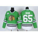 youth nhl jerseys chicago blackhawks #65 shaw  green
