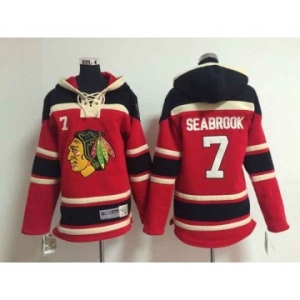 youth nhl jerseys chicago blackhawks #7 seabrook red[pullover hooded sweatshirt]