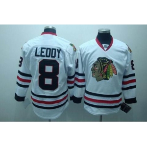 youth nhl jerseys chicago blackhawks #8 leddy white
