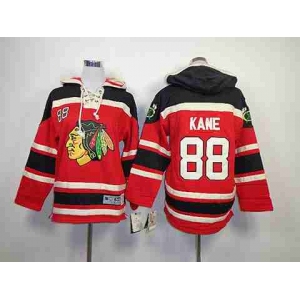 youth nhl jerseys chicago blackhawks #88 kane black-red[pullover hooded sweatshirt]