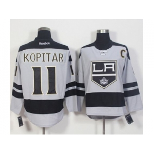 Los Angeles Kings #11 Anze Kopitar Gray Alternate Stitched NHL Jersey