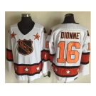 Los Angeles Kings #16 Marcel Dionne White Orange All Star CCM Throwback Stitched NHL Jersey