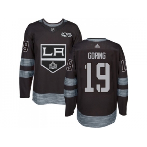 Los Angeles Kings #19 Butch Goring Black 1917-2017 100th Anniversary Stitched NHL Jersey