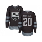 Los Angeles Kings #20 Luc Robitaille Black 1917-2017 100th Anniversary Stitched NHL Jersey