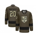 Los Angeles Kings #20 Luc Robitaille Green Salute to Service Stitched NHL Jersey