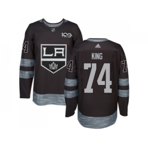 Los Angeles Kings #74 Dwight King Black 1917-2017 100th Anniversary Stitched NHL Jersey