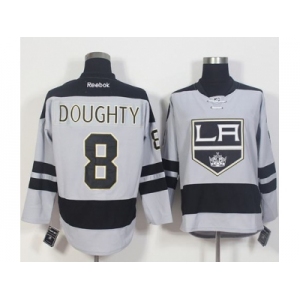 Los Angeles Kings #8 Drew Doughty Gray Alternate Stitched NHL Jersey
