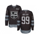 Los Angeles Kings #99 Wayne Gretzky Black 1917-2017 100th Anniversary Stitched NHL Jersey