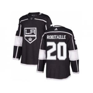 Men Adidas Los Angeles Kings #20 Luc Robitaille Black Home Authentic Stitched NHL Jersey