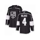 Men Adidas Los Angeles Kings #4 Rob Blake Black Home Authentic Stitched NHL Jersey