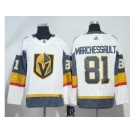 Men Adidas Vegas Golden Knights #81 Jonathan Marchessault White Road Authentic Stitched NHL Jersey