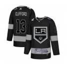 Men's LA Kings With Dodgers #13 Kyle Clifford Black Hockey Hockey Jersey