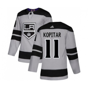 Men's Los Angeles Kings #11 Anze Kopitar Gray Alternate Stitched Hockey Jersey