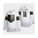 Men's Los Angeles Kings #11 Anze Kopitar White Golden Edition Limited Stitched Hockey Jersey