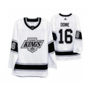 Men's Los Angeles Kings #16 Marcel Dionne 2019-20 Heritage White Throwback 90s Hockey Jersey