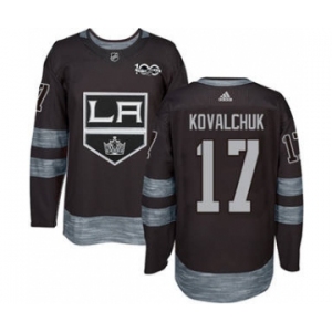 Men's Los Angeles Kings #17 Ilya Kovalchuk Black 1917-2017 100th Anniversary Stitched Hockey Jersey