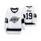 Men's Los Angeles Kings #19 Alex Iafallo 2019-20 Heritage White Throwback 90s Hockey Jersey