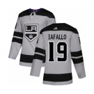 Men's Los Angeles Kings #19 Alex Iafallo Gray Alternate Stitched Hockey Jersey