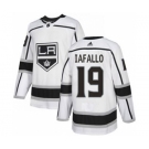 Men's Los Angeles Kings #19 Alex Iafallo White Road Stitched Hockey Jersey