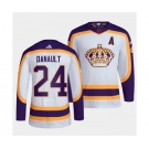 Men's Los Angeles Kings #24 Phillip Danault White 2022 Reverse Retro Stitched Jersey