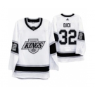 Men's Los Angeles Kings #32 Jonathan Quick 2019-20 Heritage White Throwback 90s Hockey Jersey