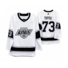 Men's Los Angeles Kings #73 Tyler Toffoli 2019-20 Heritage White Throwback 90s Hockey Jersey