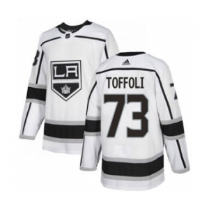 Men's Los Angeles Kings #73 Tyler Toffoli White Road Stitched Hockey Jersey