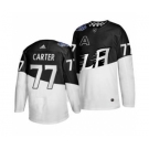 Men's Los Angeles Kings #77 Jeff Carter 2020 Stadium Series White Black Stitched Hockey Jersey