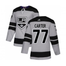 Men's Los Angeles Kings #77 Jeff Carter Gray Alternate Stitched Hockey Jersey