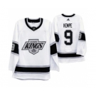 Men's Los Angeles Kings #9 Adrian Kempe 2019-20 Heritage White Throwback 90s Hockey Jersey