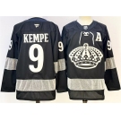 Men's Los Angeles Kings #9 Adrian Kempe Black With A Patch Alternate Stitched Hockey Jersey