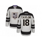 Men's Reebok Los Angeles Kings #18 Dave Taylor Authentic Gray Alternate NHL Jersey