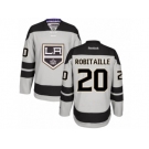 Men's Reebok Los Angeles Kings #20 Luc Robitaille Authentic Gray Alternate NHL Jersey