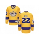 Men's Reebok Los Angeles Kings #22 Trevor Lewis Authentic Gold Alternate NHL Jersey