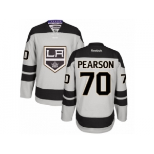 Men's Reebok Los Angeles Kings #70 Tanner Pearson Authentic Gray Alternate NHL Jersey