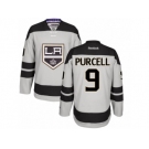 Men's Reebok Los Angeles Kings #9 Teddy Purcell Authentic Gray Alternate NHL Jersey